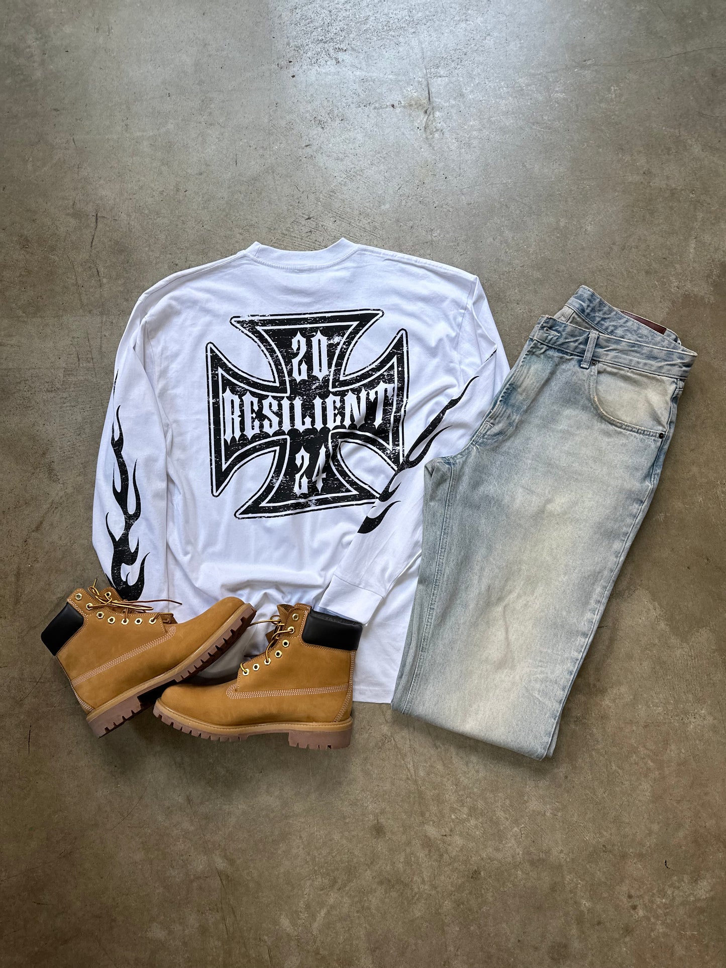 Resilient White Long Sleeve