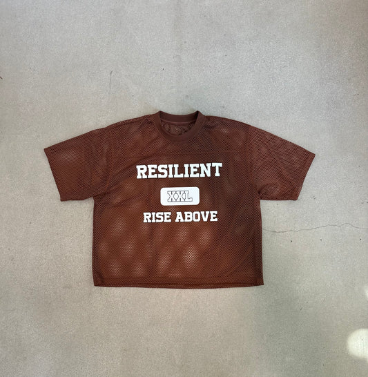 Resilient Athletic Mesh Jersey (Brown)