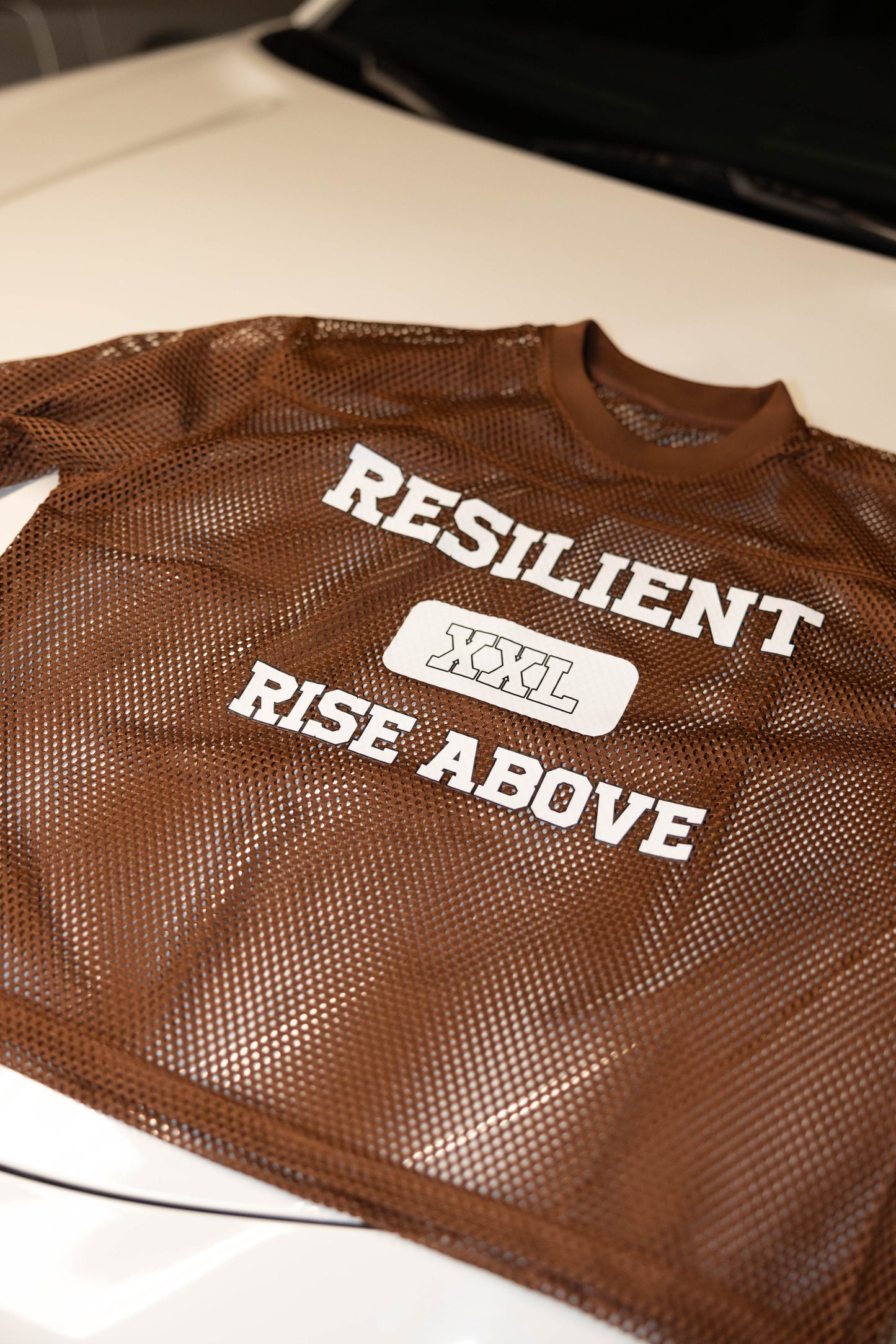 Resilient Athletic Mesh Jersey (Brown)