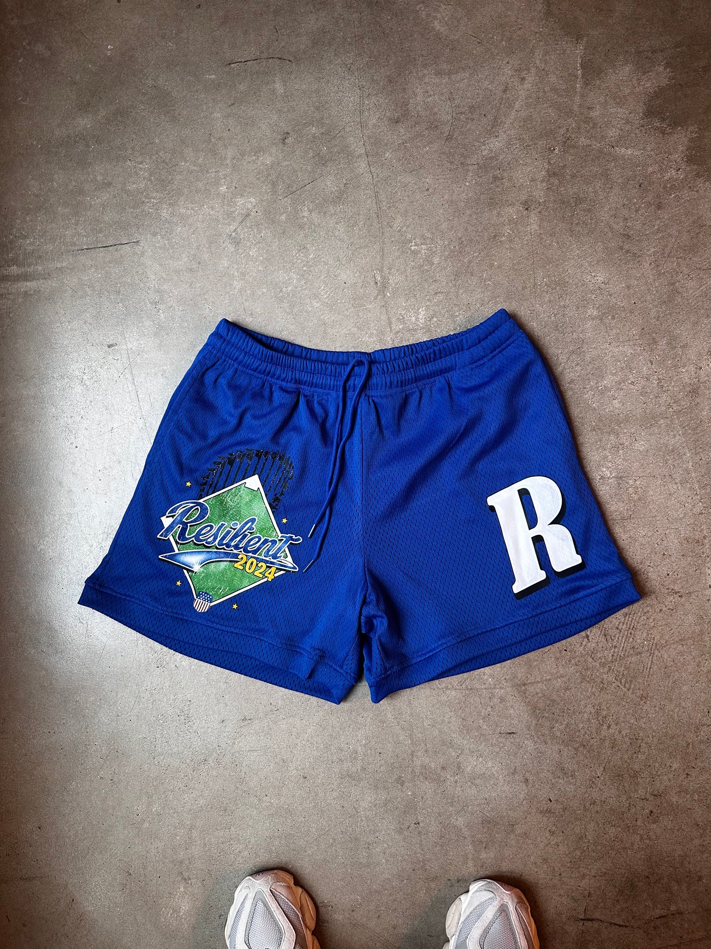 Resilient Blue mesh Shorts