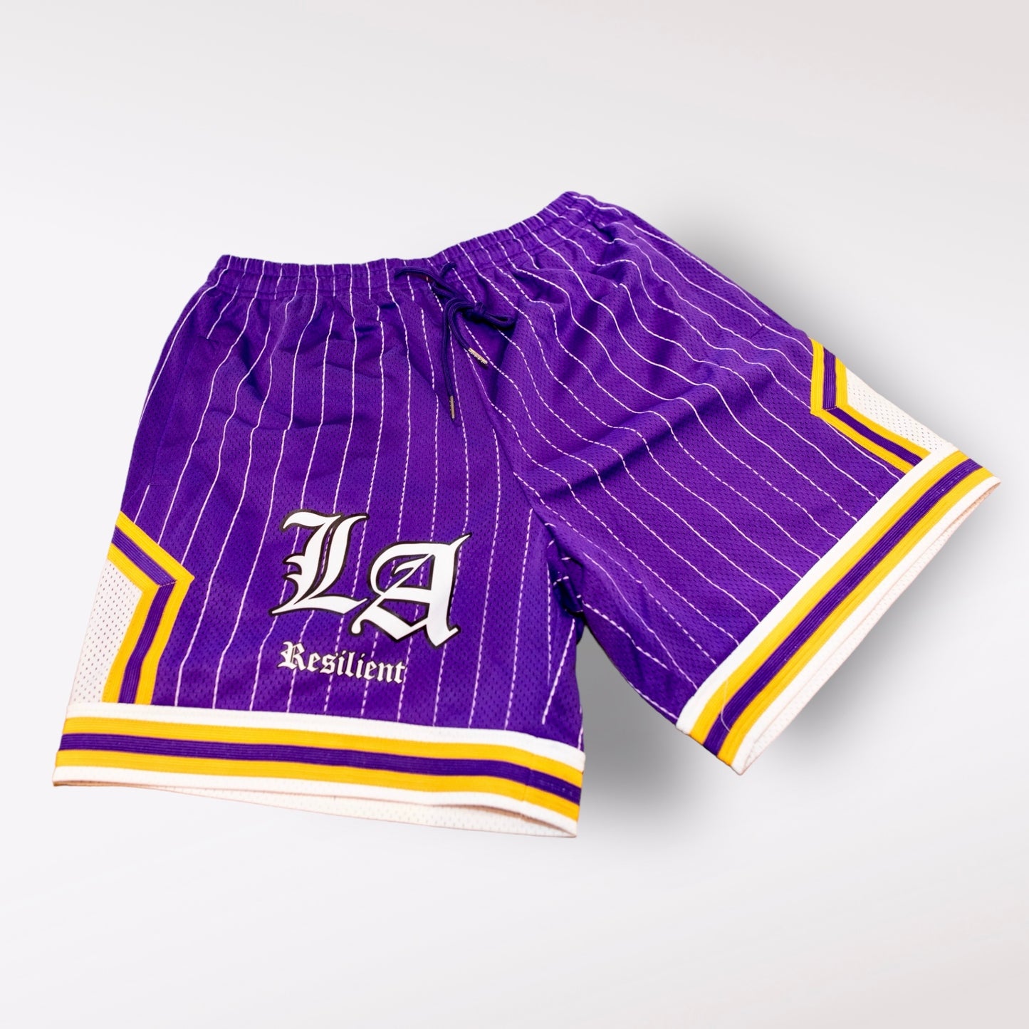 Lakers LA resilient Mesh shorts.