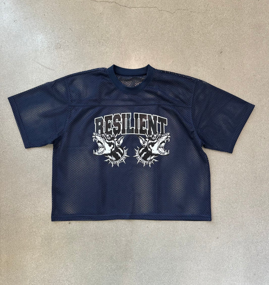 Resilient Athletic Mesh Jersey (Navy Blue)