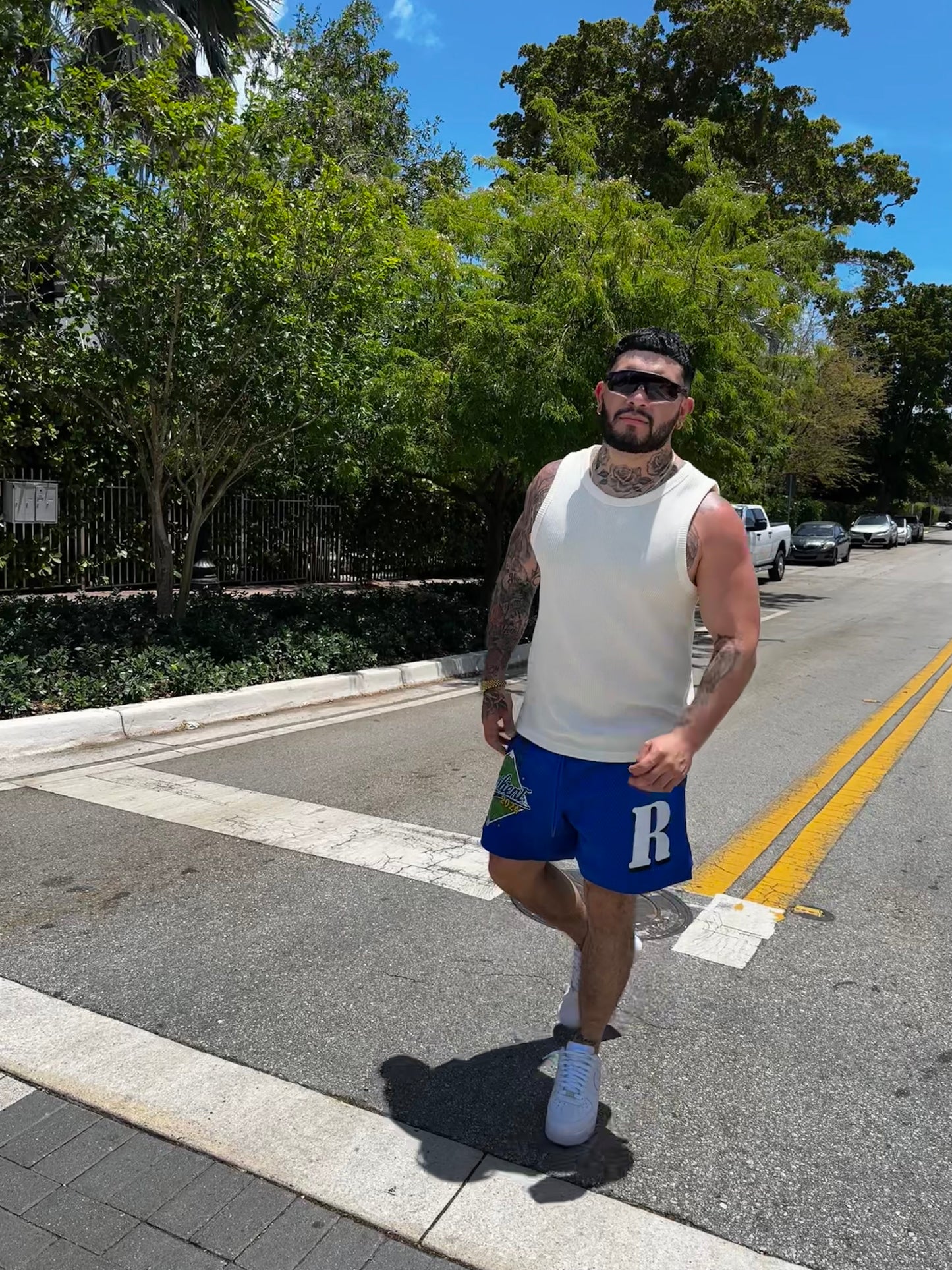 Resilient Blue mesh Shorts